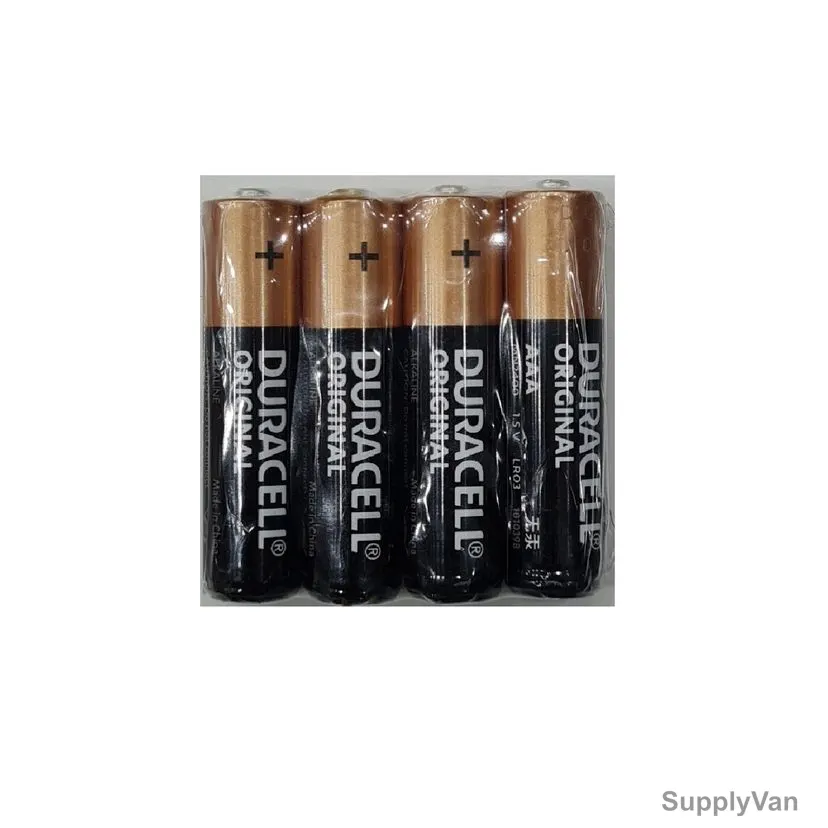 Duracell Original Alkaline Battery, AAA, 1.5V, 4 Pcs/Pack
