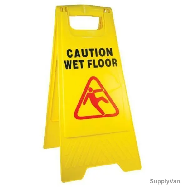 Foldable Caution Sign Board, Yellow