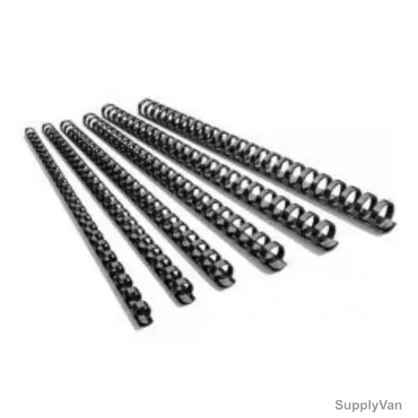 Maxi Binding Comb, MX-PC20BL, Plastic, 20MM, Black, 100 Pcs/Box