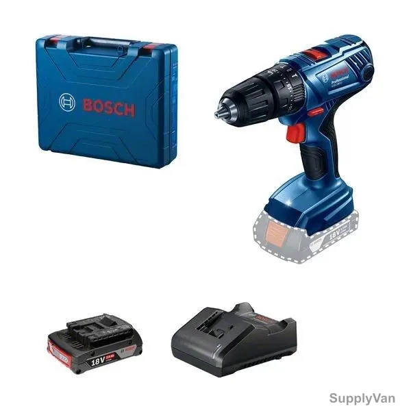 Bosch Professional Cordless Impact Drill With 2.0Ah Battery, GSB-180-LI-Set, 18V, 54 Nm, 35MM Drill Dia — image 1