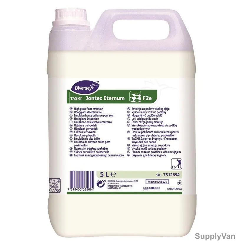 Diversey High Gloss Floor Emulsion, 7512694, 5 Ltrs