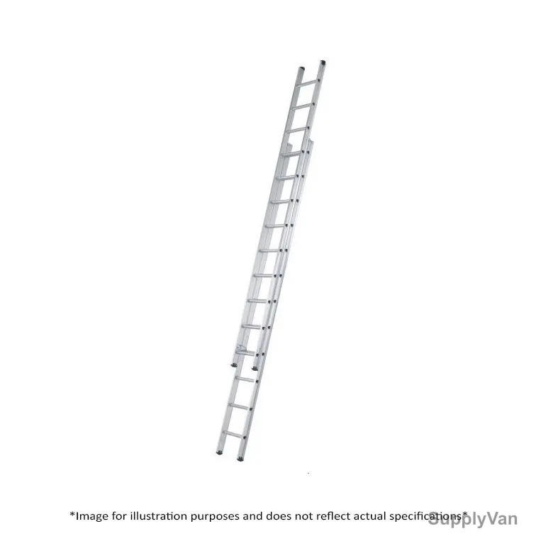 Zamil Extension Ladder, CDL-14, Aluminium, 1 Side, 14 Steps, 3.6-6.7 Mtrs