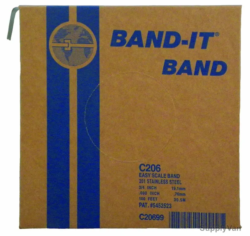 BAND-IT Band, C20699, Stainless Steel 201, 3/4 Inch