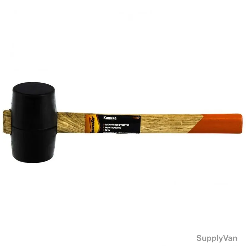 Sparta Rubber Mallet With Wooden Handle, 111305, 225GM