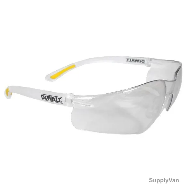 Dewalt Contractor Pro Safety Glasses, DPG52-1D, Polycarbonate, Clear