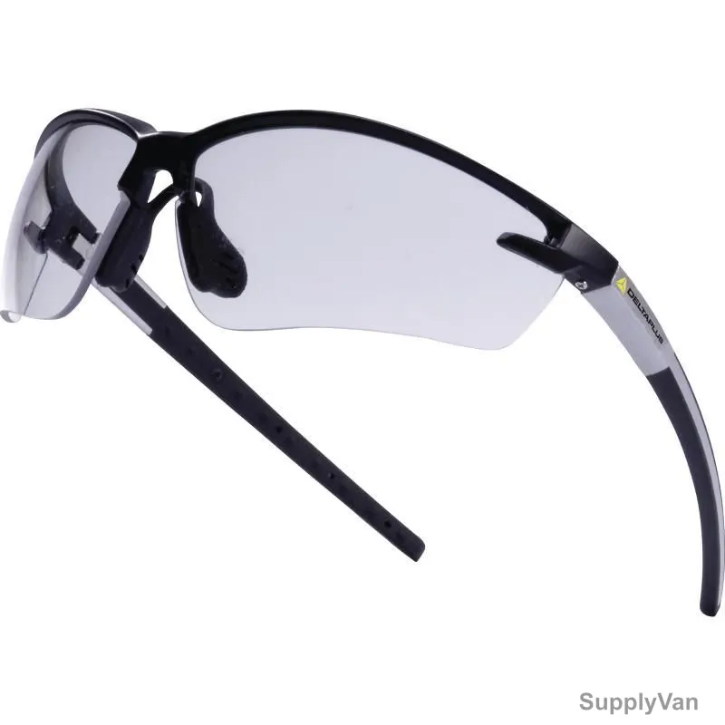 Delta Plus Twin-Lens Safety Glasses, FUJI2NOIN, Polycarbonate, Clear — image 1