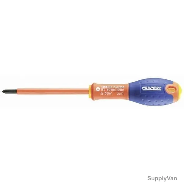 Expert Insulated Screwdriver, E165416, PH2x125MM