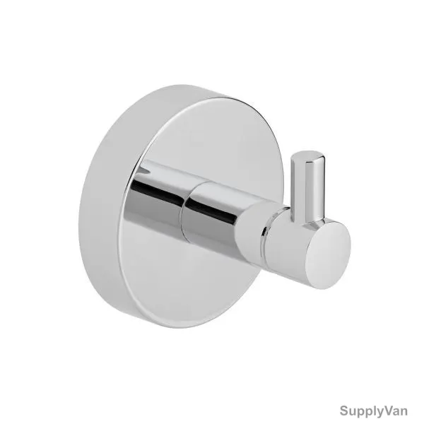 Vado Robe Hook, Sirkel, Wall Mounted, Chrome, Silver