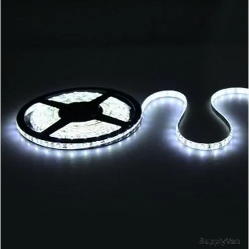 Bright LED Strip Light, 5 Mtrs, 30W, 12VDC, Natural White