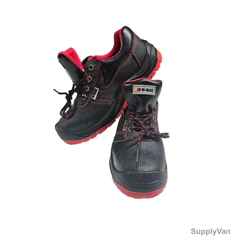 Wurth Low Ankle Safety Shoes, W-Max, PU Synthetic Leather, Size38, Red/Black — image 1