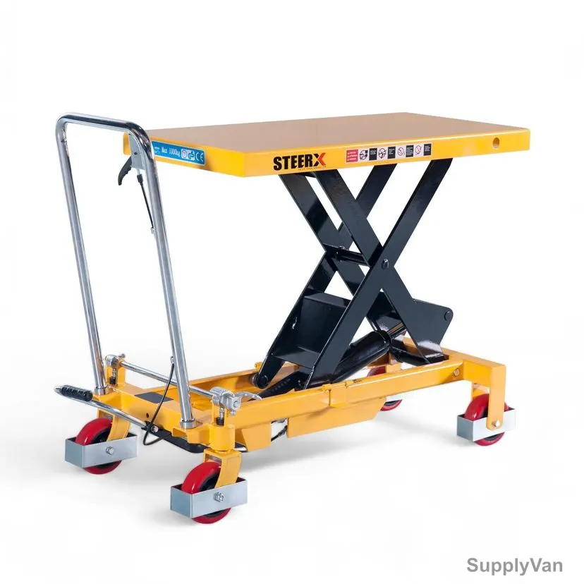 Steerx Manual Hydraulic Table Lifter, SLT500A, Steel, 900MM Table Height, 500 Kg Weight Capacity — image 1