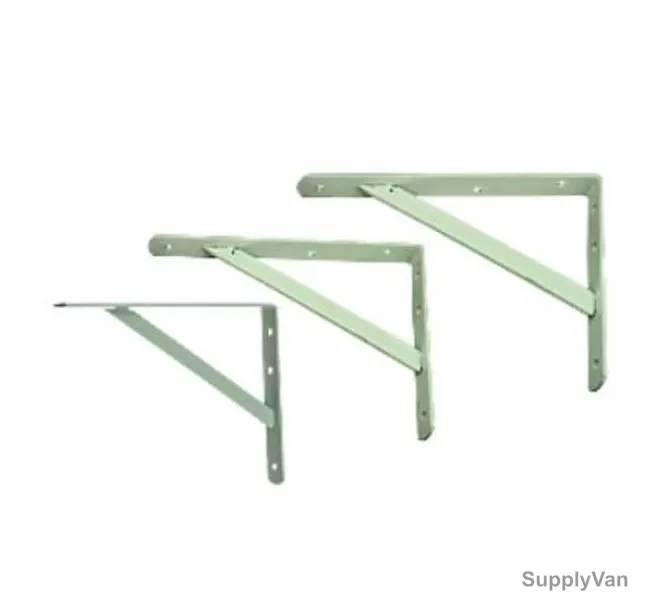 White Shelf Bracket, Metal