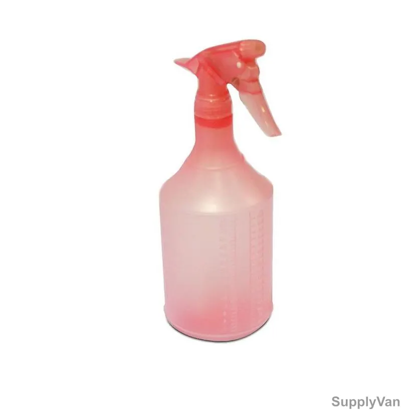 Akc Transparent Spray Bottle, SX09, Plastic, 900ML, Red