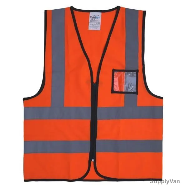 Vaultex Safety Vest, ZKR, 116GSM, M, Orange