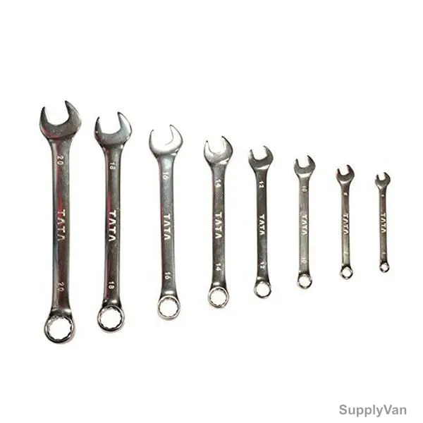 Tata Agrico Combination Spanner Kit, CSKN02, Silver, 12 Pcs/Set