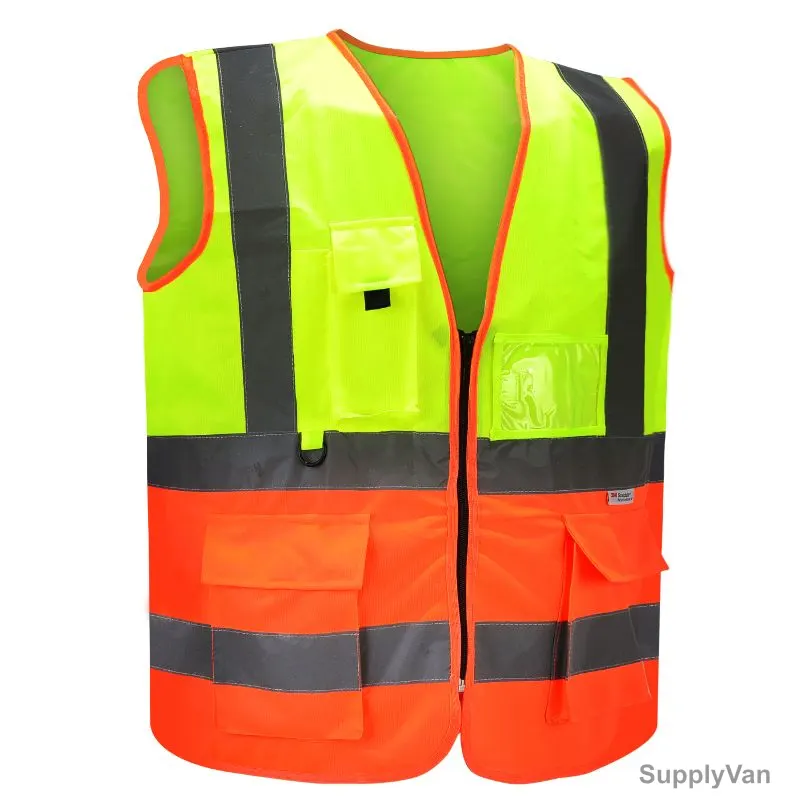 Empiral Vest, E108073001, Multiglow-3M, 100% Polyester, 2XL, Yellow and Orange — image 1