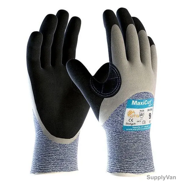 ATG Cut-Resistant Gloves, 34-505, MaxiCut Oil, XL, Multicolor