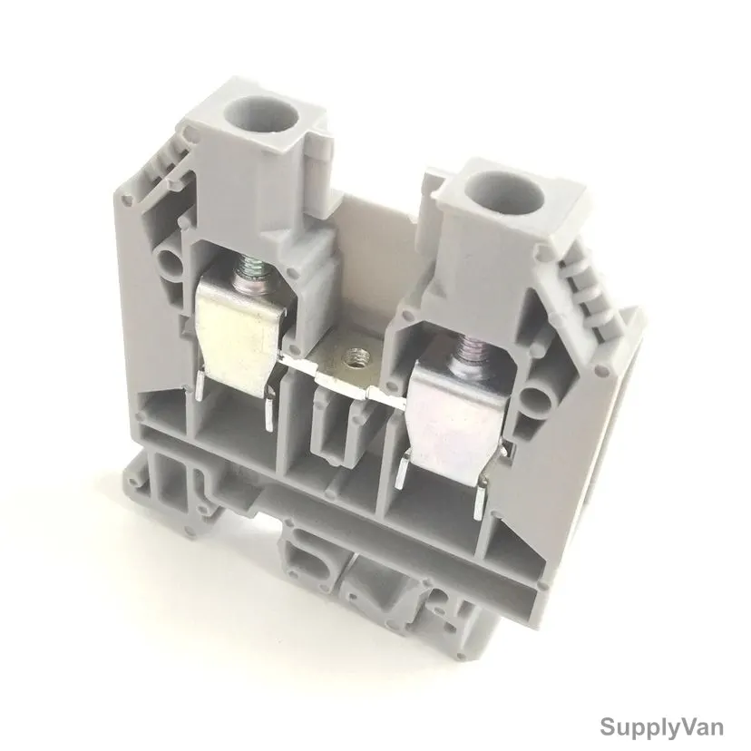 Auspicious Din Rail Mount Terminal Connector, ATB10, 600V, 60A, 10 SQ.MM, Grey