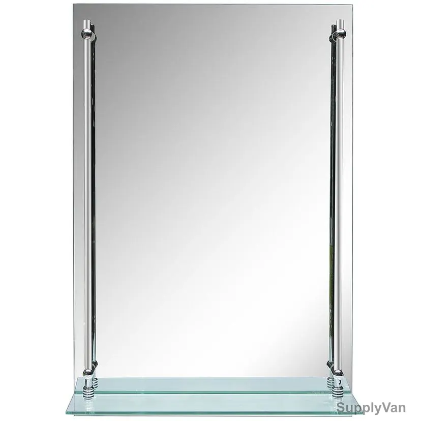 Argent Crystal Bathroom Mirror, YJ-146A, Rectangular