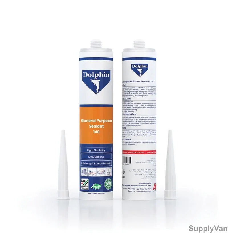 Dolphin General Purpose Sealant, 140, 280ML, Clear, PK24