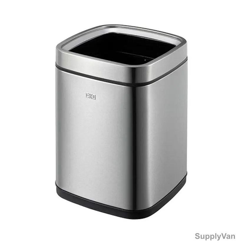Eko Open Top Trash Bin, SS50-28, Stainless Steel, 21 Ltrs, Silver
