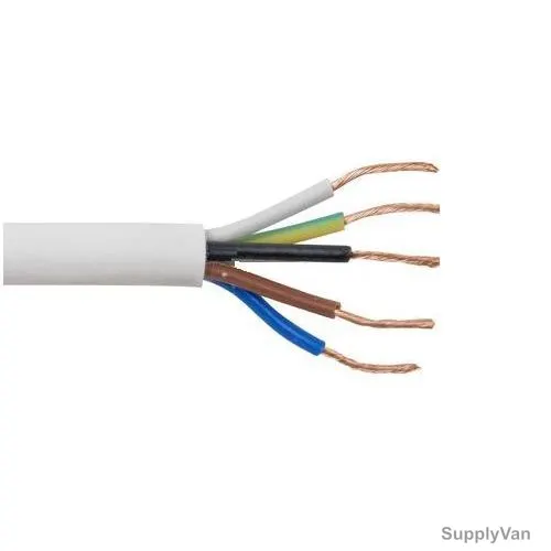 RR Kabel Multicore PVC Flexible Cable, H03VV-F, 5G Conductor, 4MM x 100 Yards