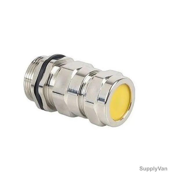 Warrior Explosion Proof Double Compression Cable Gland Set, Brass, IP68, M20 Thread Size, 5-16MM Wire Range