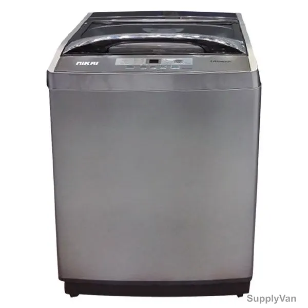 Nikai Top Load Washing Machine, NWM1201TN1, Fully Automatic, 12 Kg, Silver