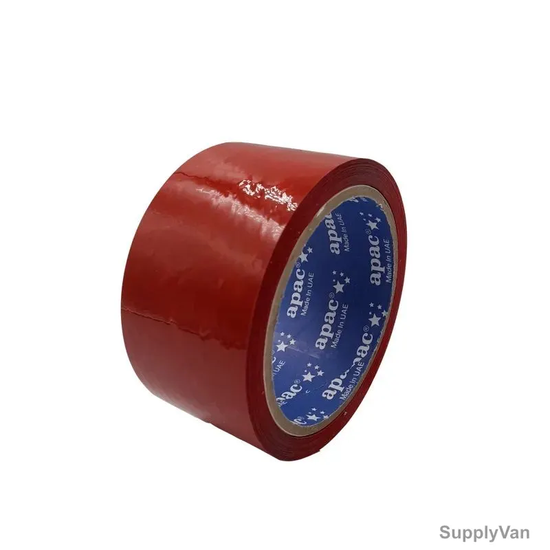 Coloured BOPP Tape, 48MM Width x 100 Yards Length, Red, 36 Rolls/Carton — image 1
