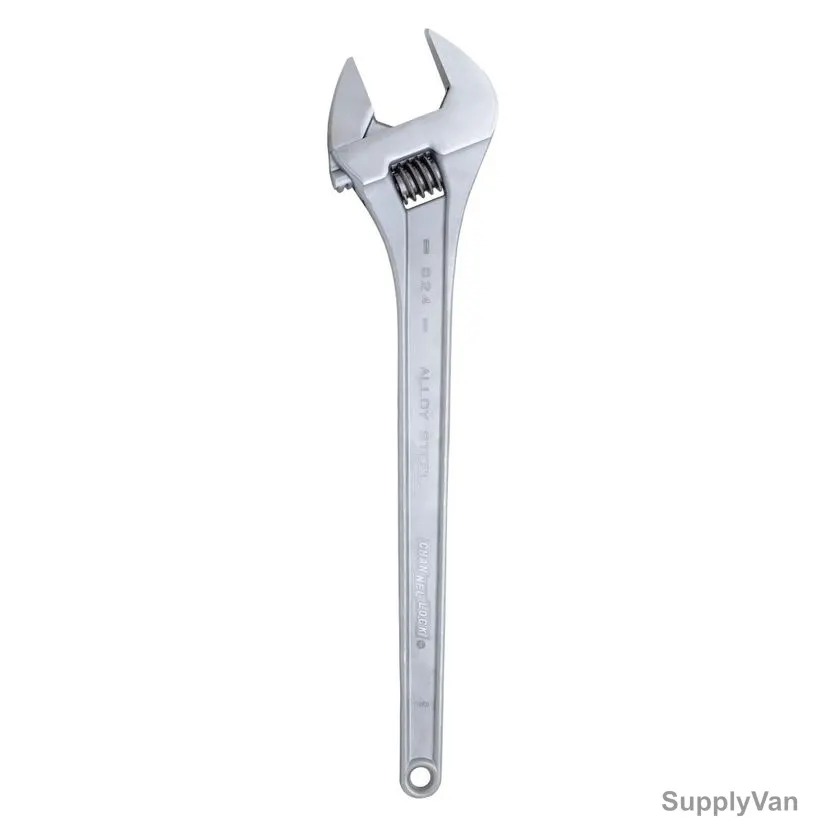Channellock Adjustable Wrench, CL-824, 61.98MM Jaw Capacity, 24 Inch Length
