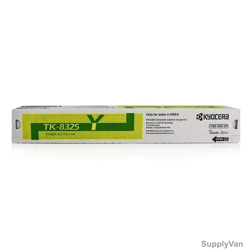 Kyocera Toner Cartridge, TK-8325Y, 12000 Pages, Yellow