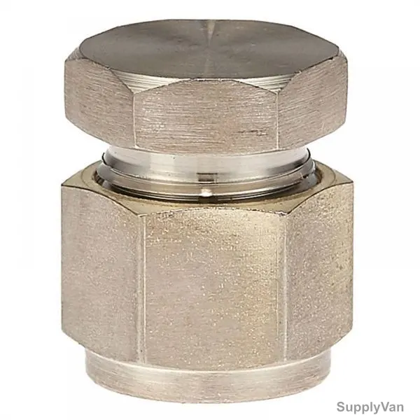 PI Controls Cap, CP-1-2OD, 1/2 Inch, Stainless Steel