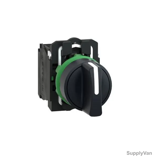 Schneider Electric Selector Switch, XB5AD33, Harmony XB5, 2NO, 600V, 22MM Dia — image 1