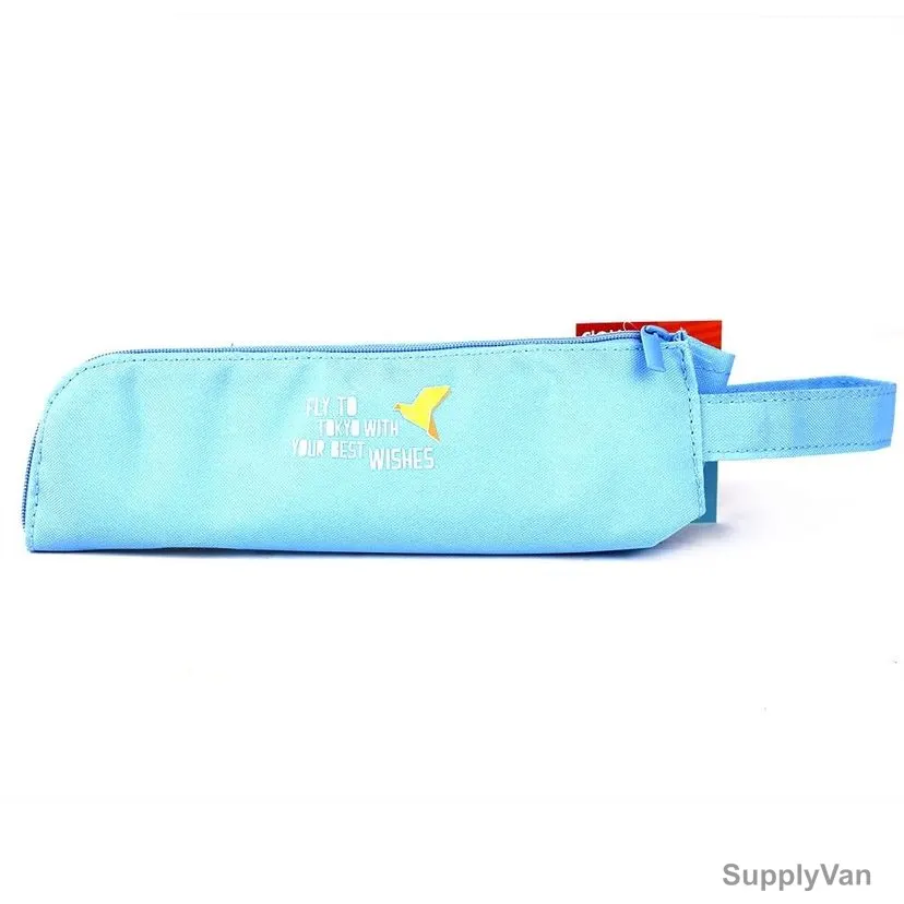 Deli Pencil Pouch, EZ86502, 215 x 40MM, Blue