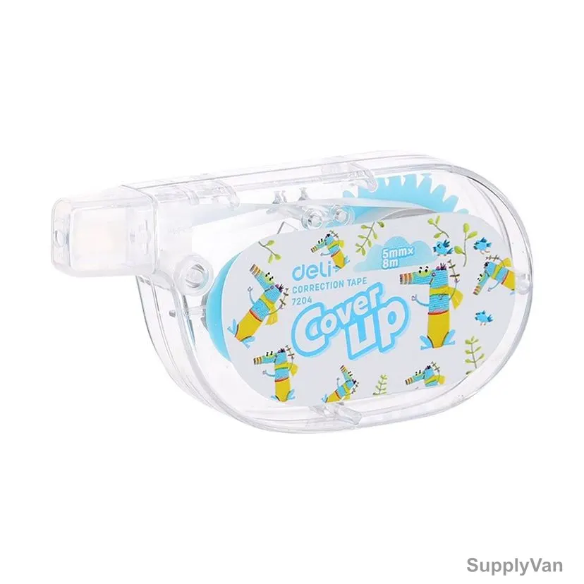 Deli Correction Tape, E7204, 5MM x 8 Mtrs, Blue