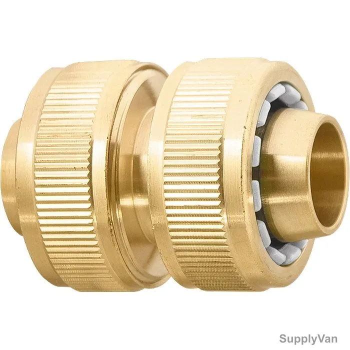 Palisad Repair Coupling For Hose, 665418, Brass, 3/4 Inch