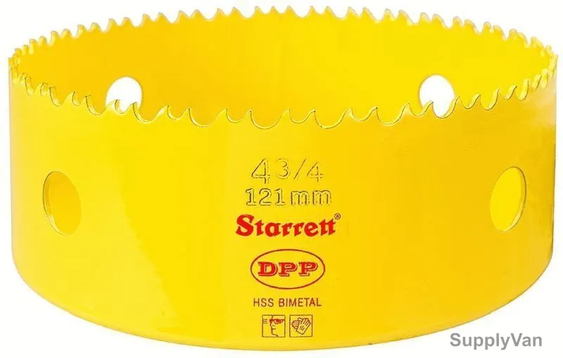Starrett Dual Pitch Professional Hole Saw, DH0434, 121mm
