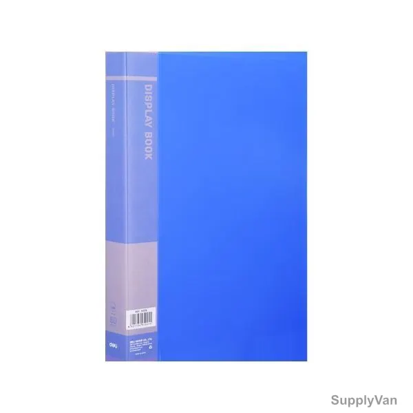 Deli Display File, E5005, 60 Pockets, Blue