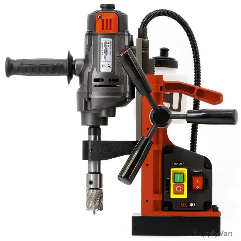 Euroboor Magnetic Drilling Machine, OX-40, 1100W, 700 RPM, Red/Black — image 1