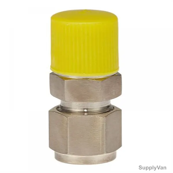 PI Controls Pipe Connector, MC-1-2OD-1-2M, 1/2 Inch, MNPT, Stainless Steel