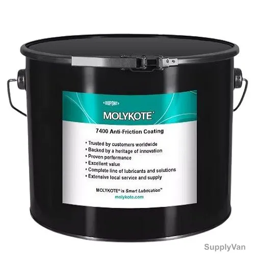 Molykote Anti-Friction Coating Lubricant, 7400, 5 Kg, Grey