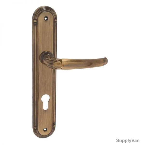 Ozcanlar Door Handle, YAKUT, Zinc, Screw Mount, 250MM