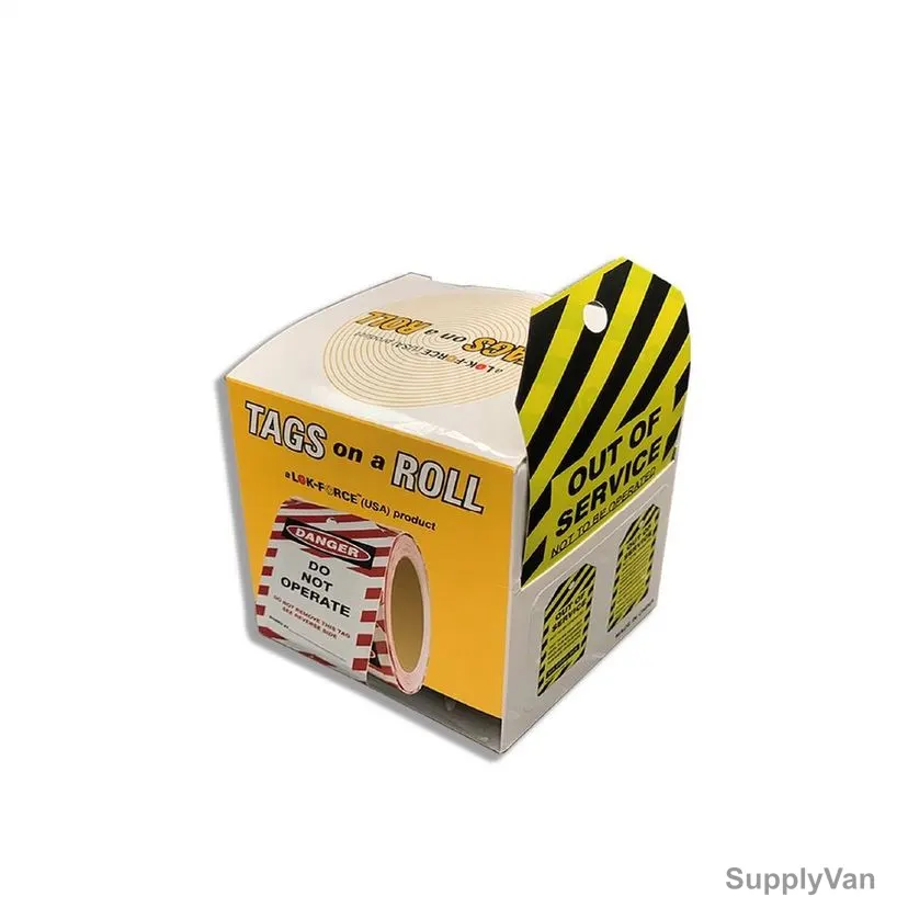 Lok-Force Safety Tag, R100-TAGC-301, 160 x 80MM, PVC, 100 Pcs/Box