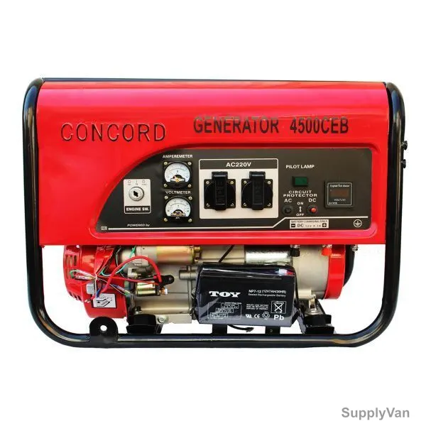 Concord Gasoline Generator, 4500CEB, 3.5KVA