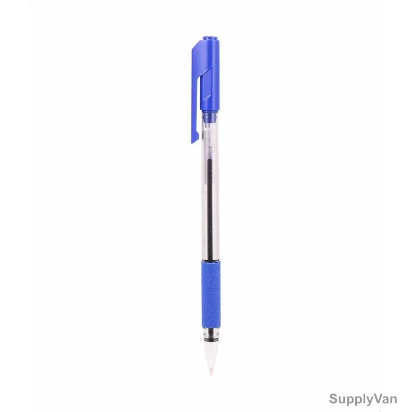 Deli Ball Point Pen With Low Viscosity Ink, EQ01630, 1.0MM, Blue, 12 Pcs/Pack