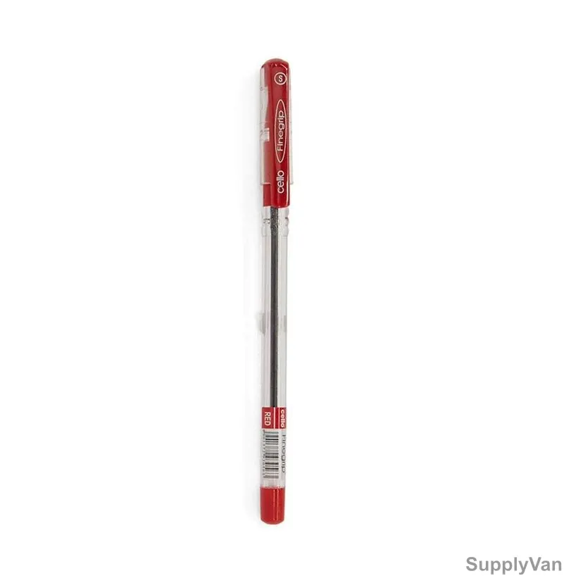 Cello Ball Pen, CELLOFG07RD, Finegrip, 0.7MM, Red, 50 Pcs/Pack