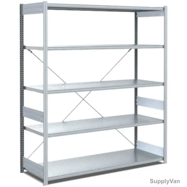 Bito Boltless Shelving W/ 5 Shelves, 10-17037, 2000 x 600MM, Galvanised — image 1