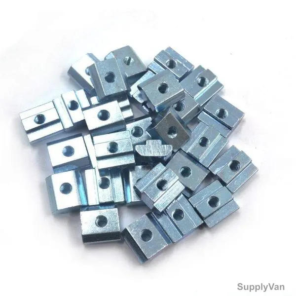 Extrusion T-Sliding Nut, 45 Series, Metal, M8, PK50