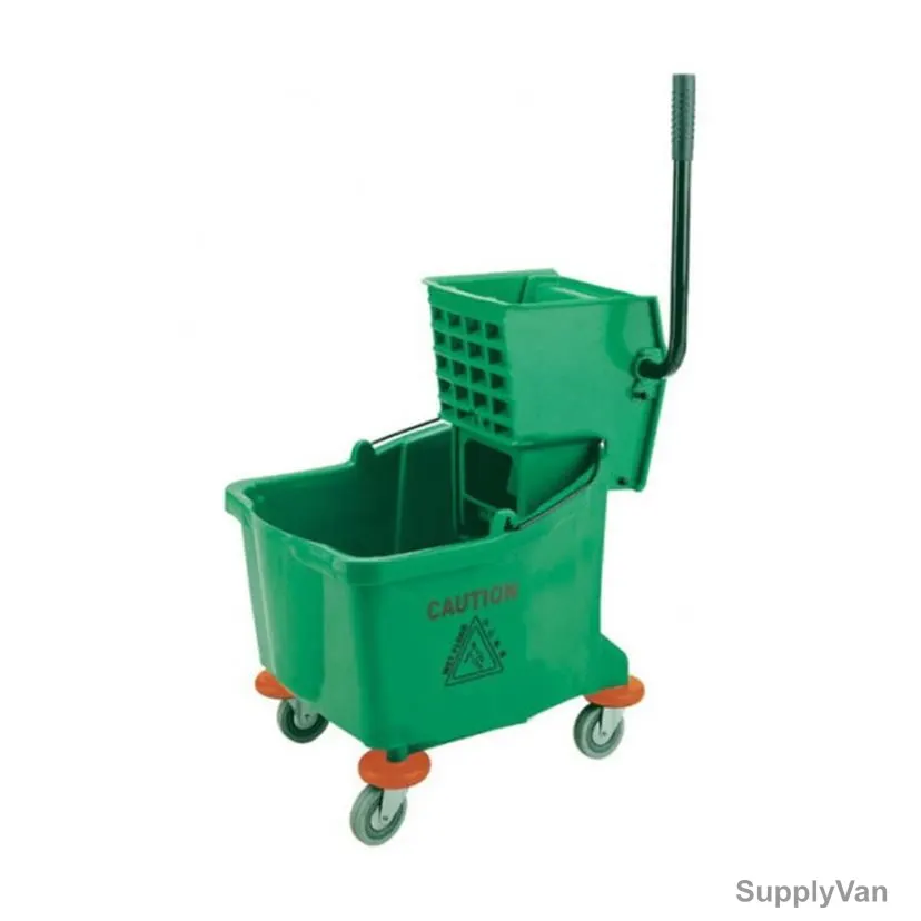 Akc Mop Bucket With Deluxe Wringer, BT03G, Plastic, 32 Ltrs, Green