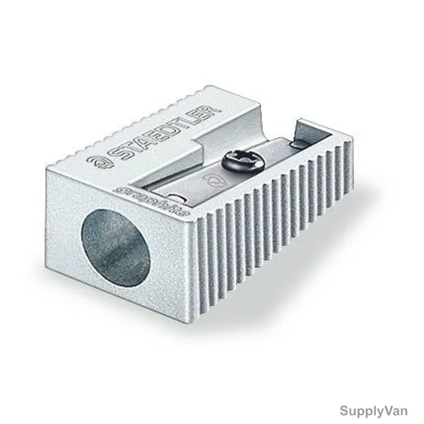Staedtler Metal Pencil Sharpener, ST-510-10, 1 Hole, Silver, 10 Pcs/Pack